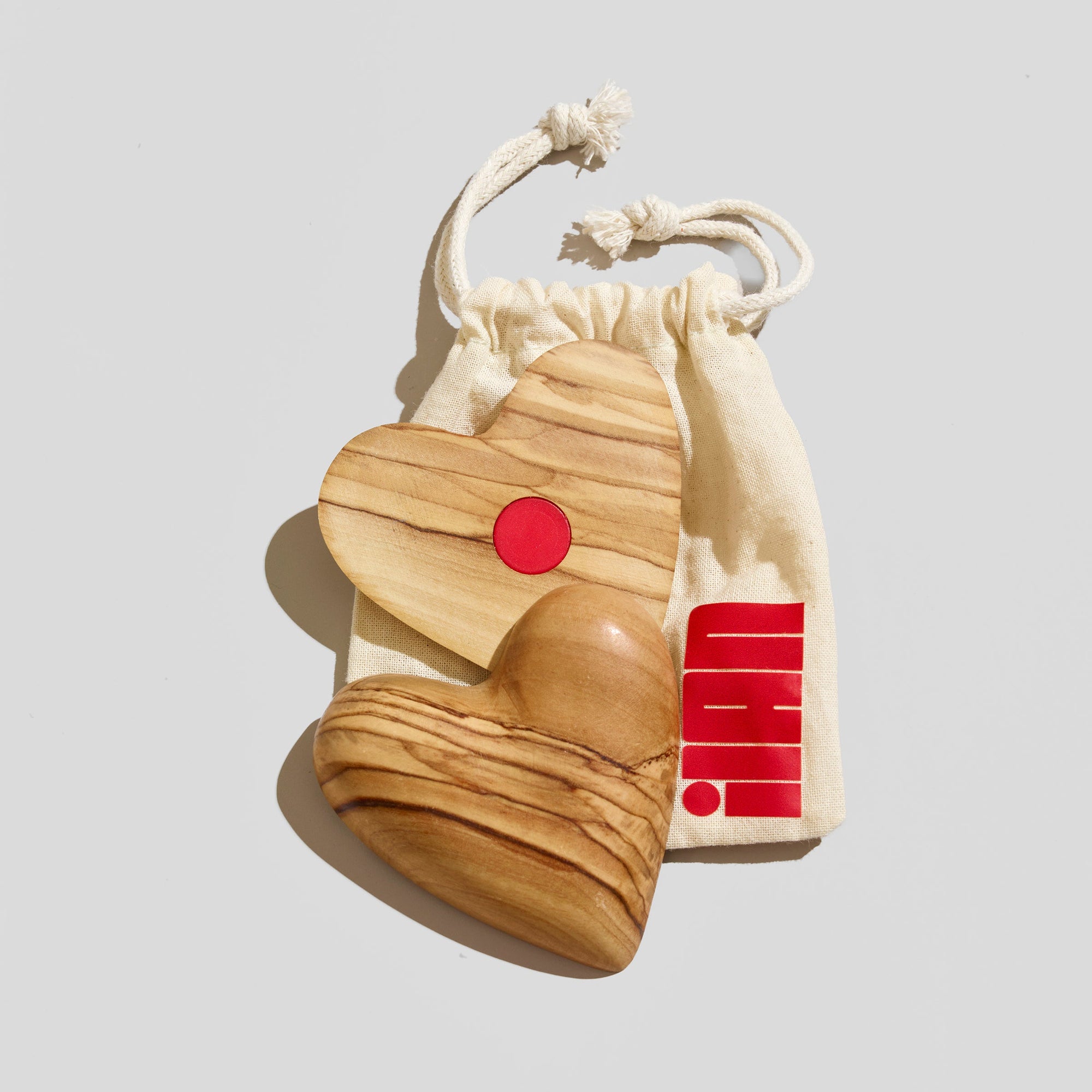 The Magnetic Olive Wood Heart