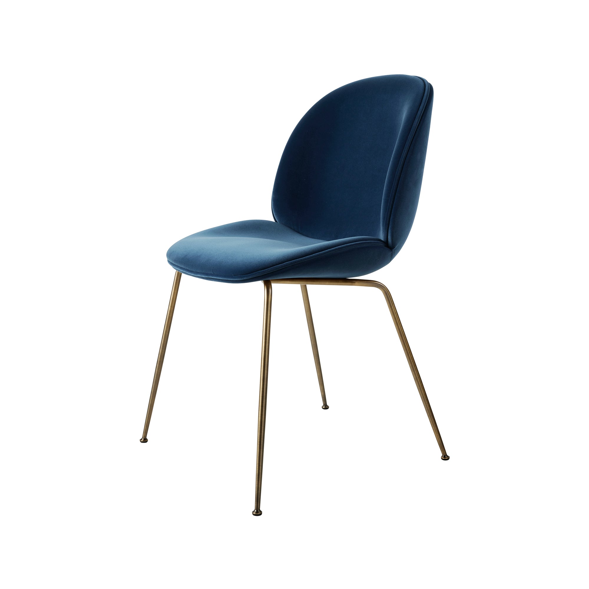 Beetle Dining Chair — Fully Upholstered with Conic Base