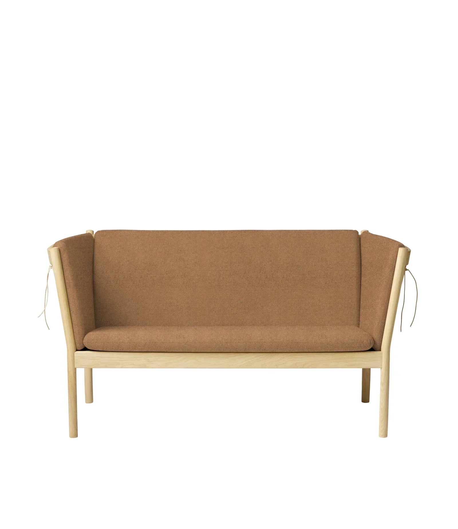 J148 2-Person Sofa — Nature Lacquered Oak/Brown