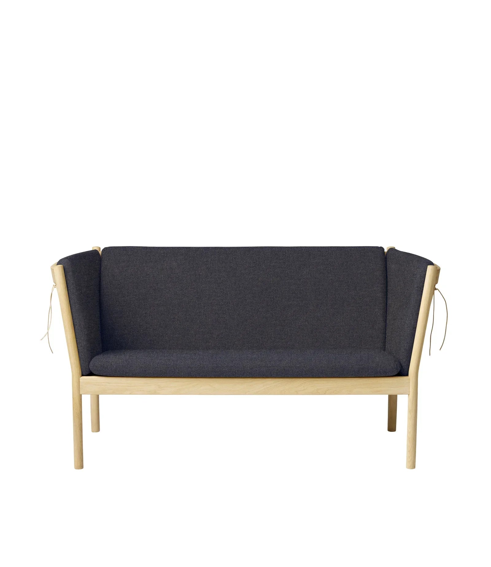 J148 2-Person Sofa — Nature Lacquered Oak/Dark Grey