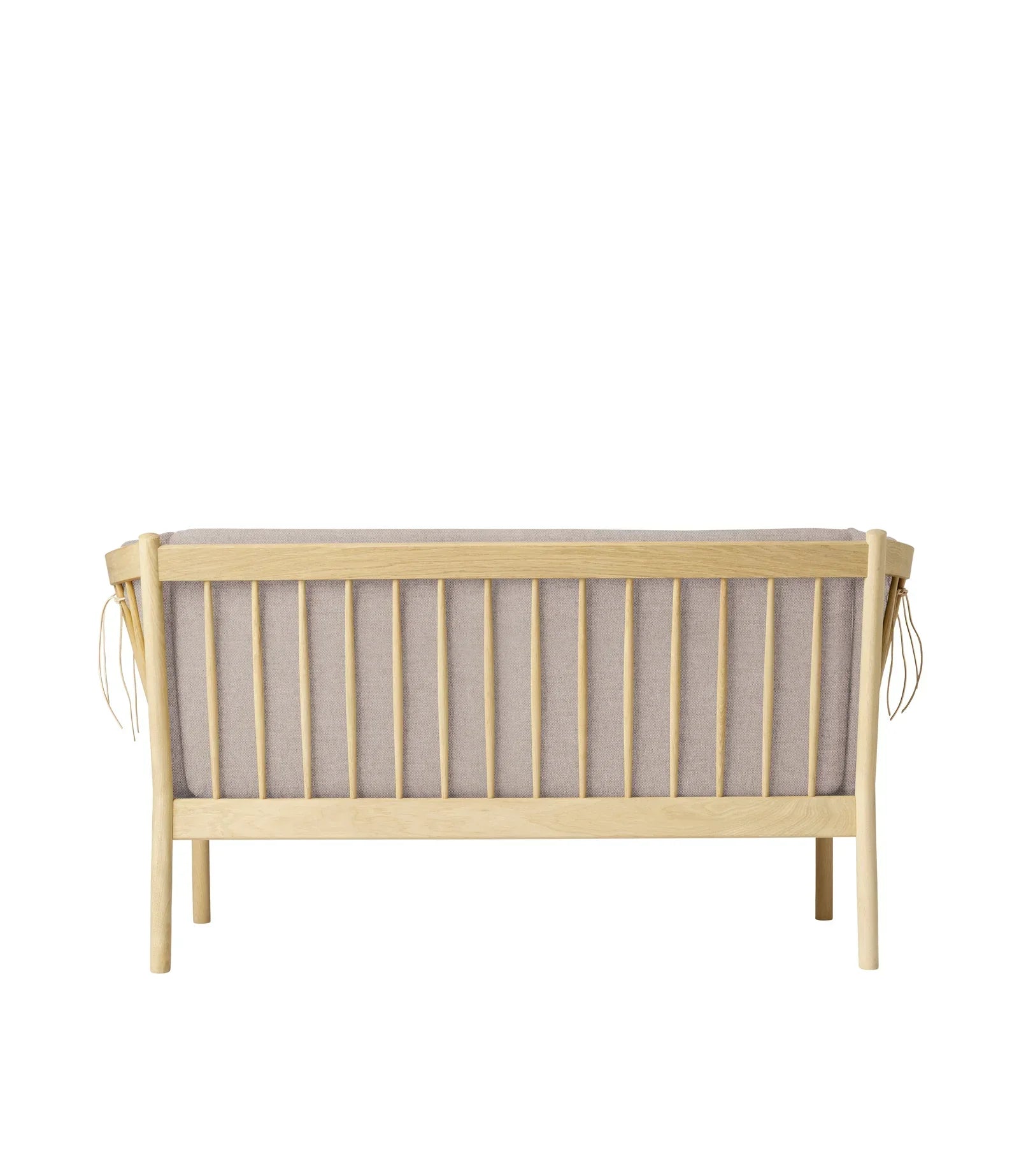 J148 2-Person Sofa — Nature Lacquered Oak/Light Grey