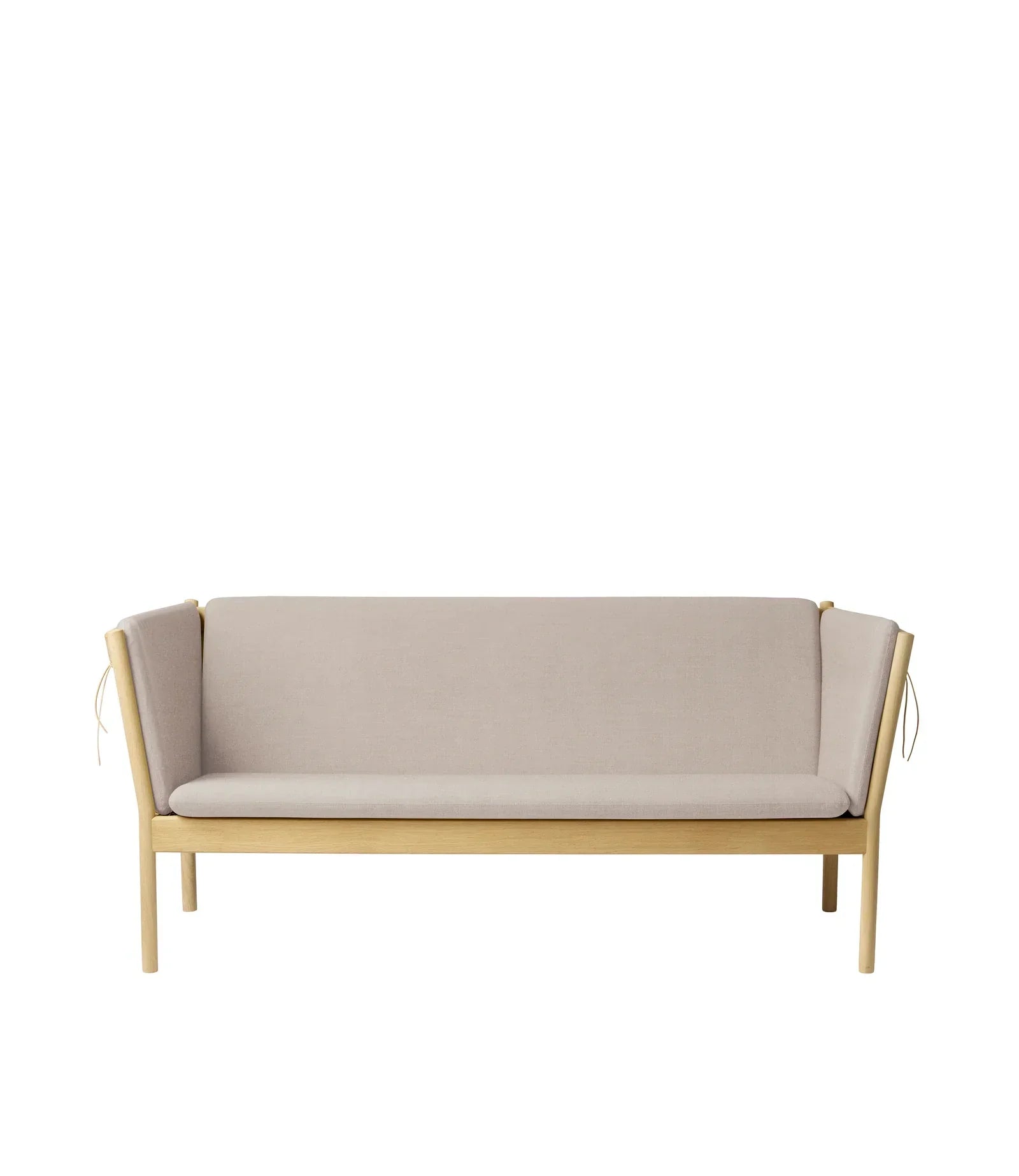 J149 3-Person Sofa — Nature Lacquered Oak/Beige