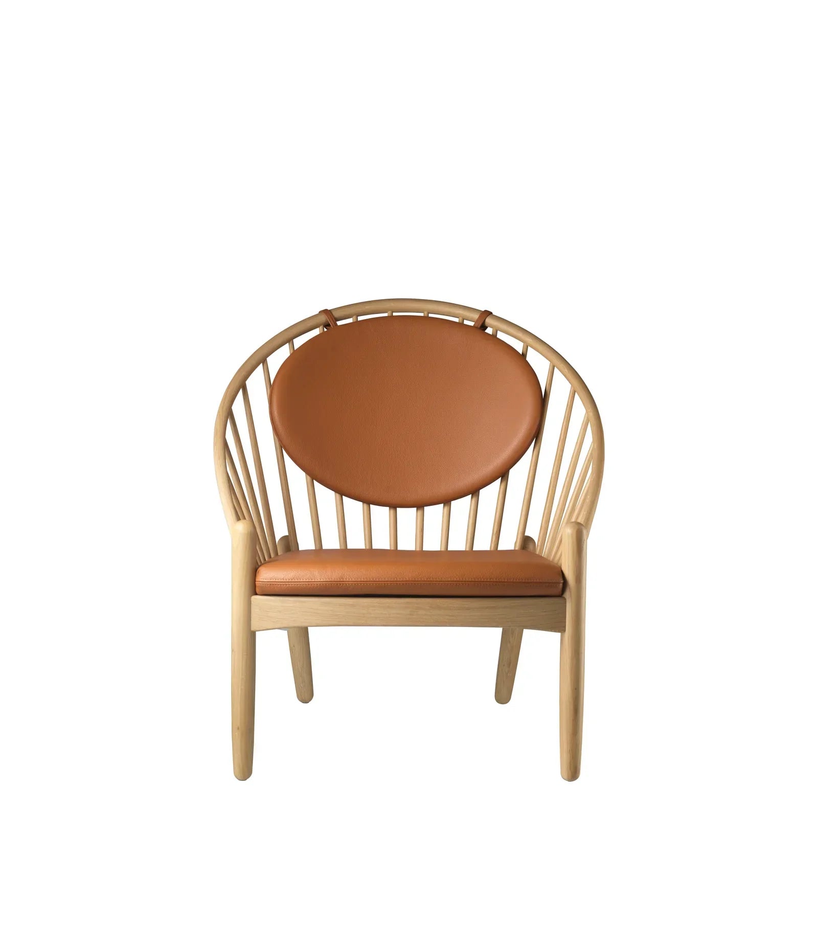 J166 Jørna Chair — Nature Lacquered Oak/Cognac