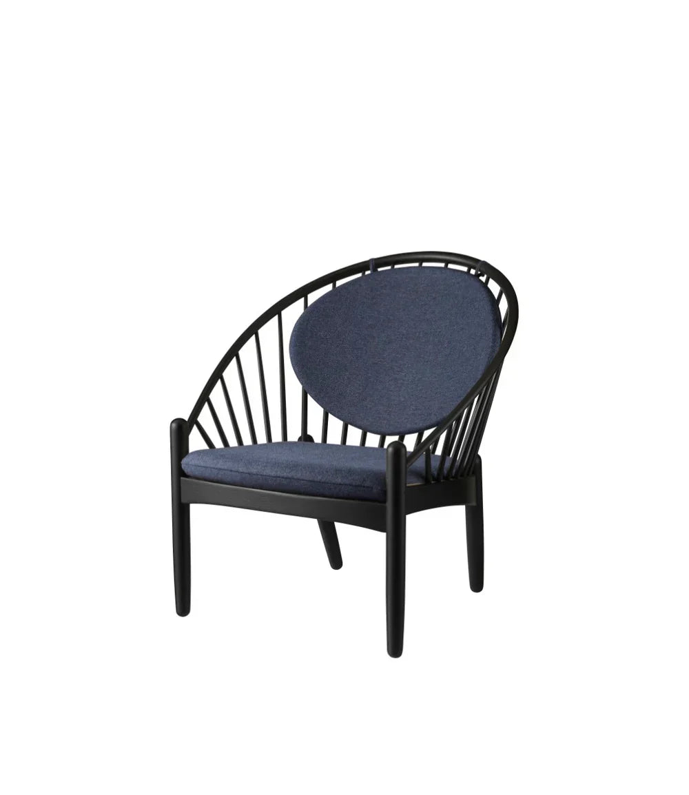 J166 Jørna Chair — Jet Black Oak/Dark Blue