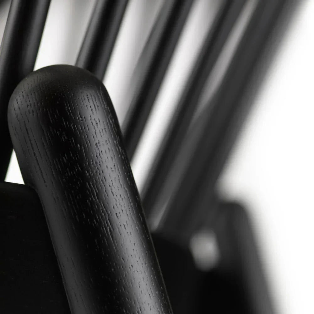 J166 Jørna Chair — Jet Black Oak/Dark Blue