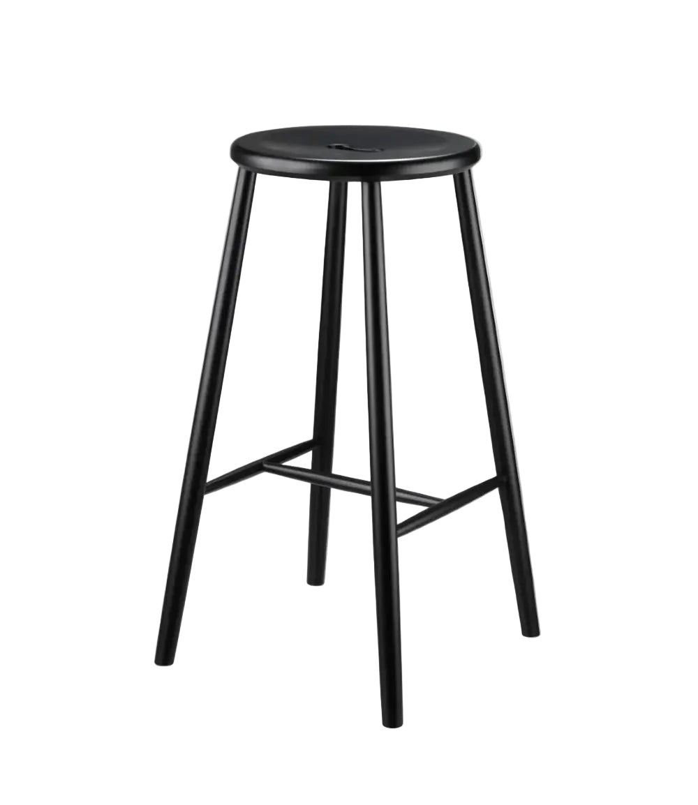 J27B Bar Stool — Jet Black Beech