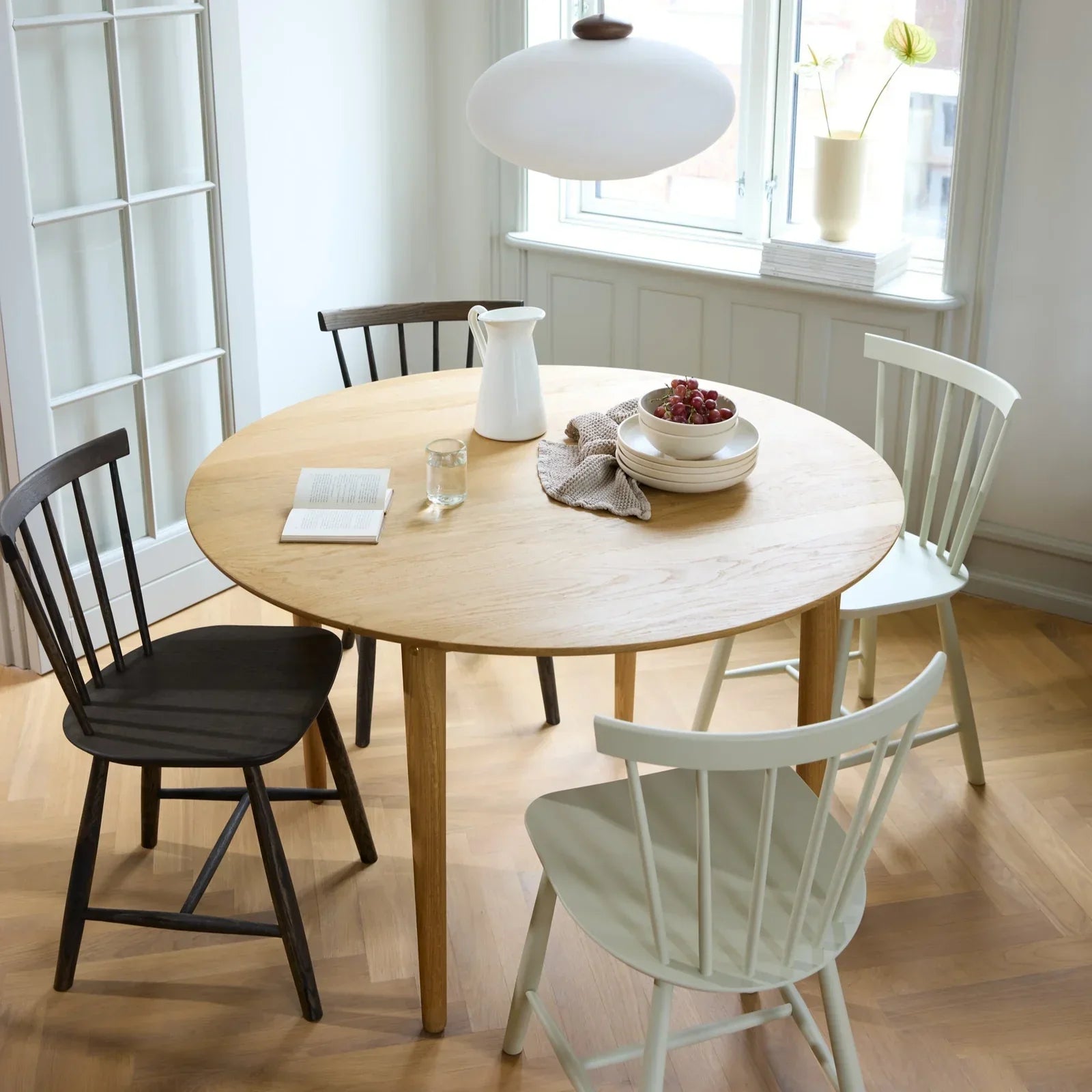 J46 Dining Chair — Smoked Grey Oiled Oak