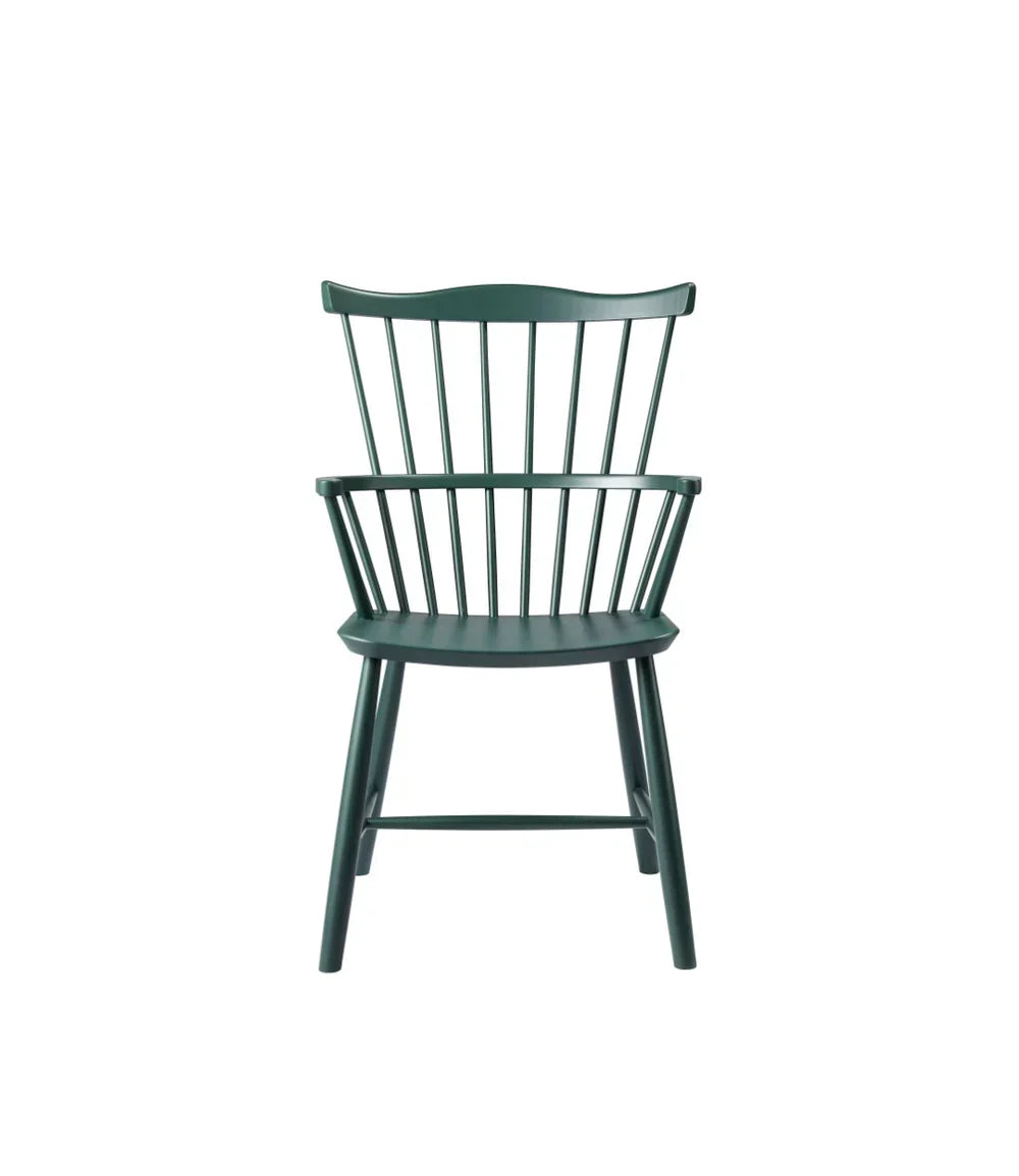 J52B Chair — Black Green Painted Beech