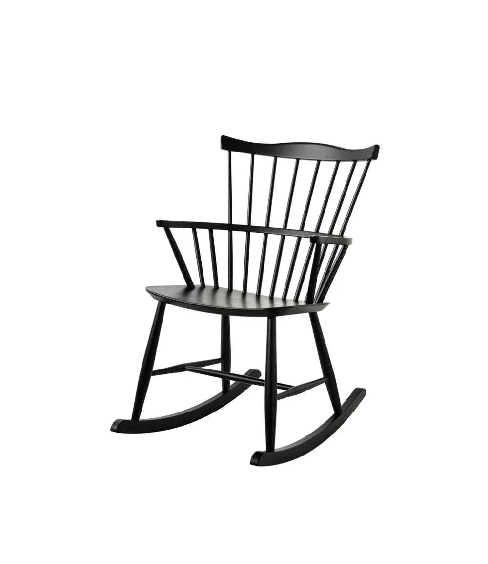 J52G Rocking Chair — Jet Black Painted Beech