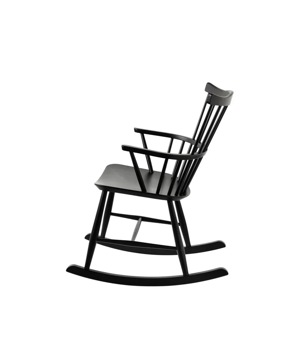 J52G Rocking Chair — Jet Black Painted Beech
