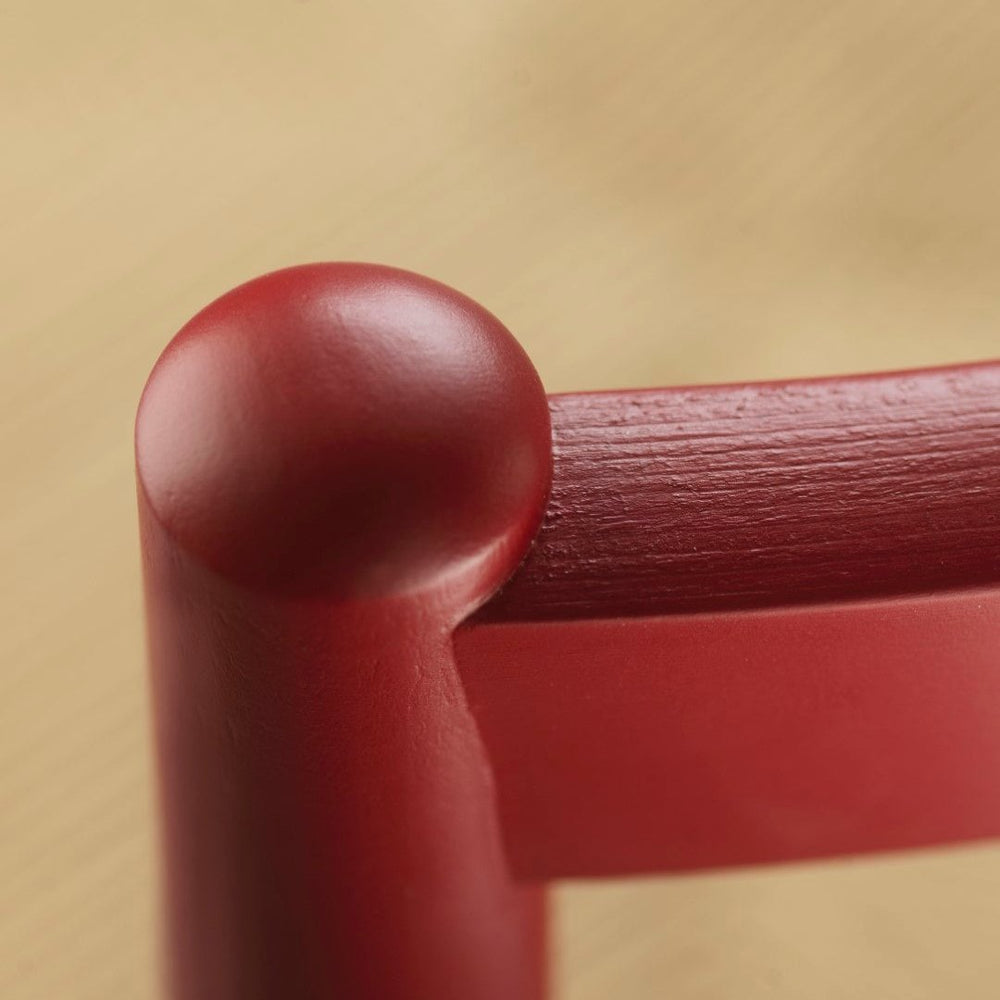 J80 Chair — Ruby Red Painted Beech