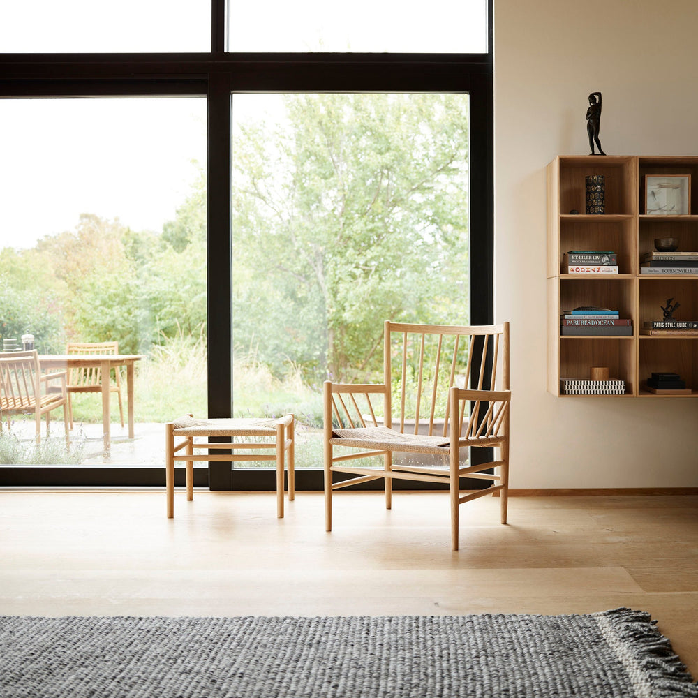 J82 Lounge Chair — Nature Lacquered Oak
