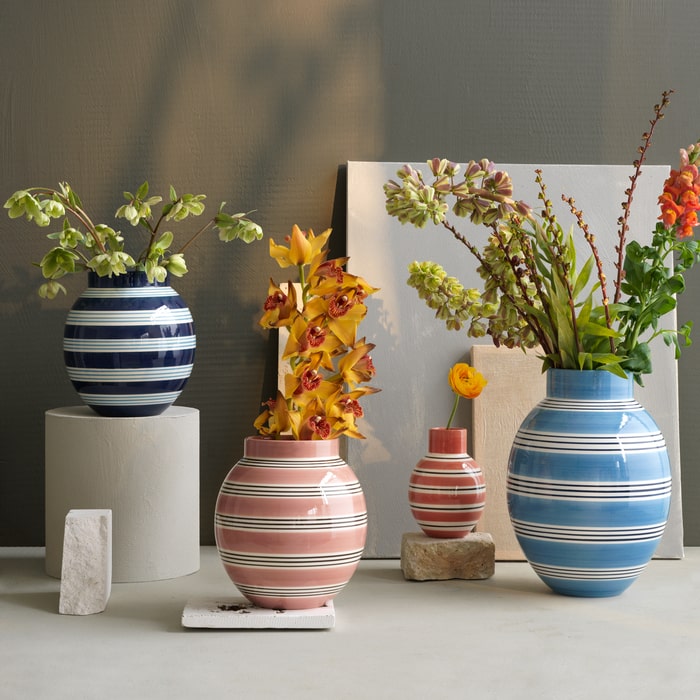 Kähler Omaggio Nuovo Vase — Dark Blue