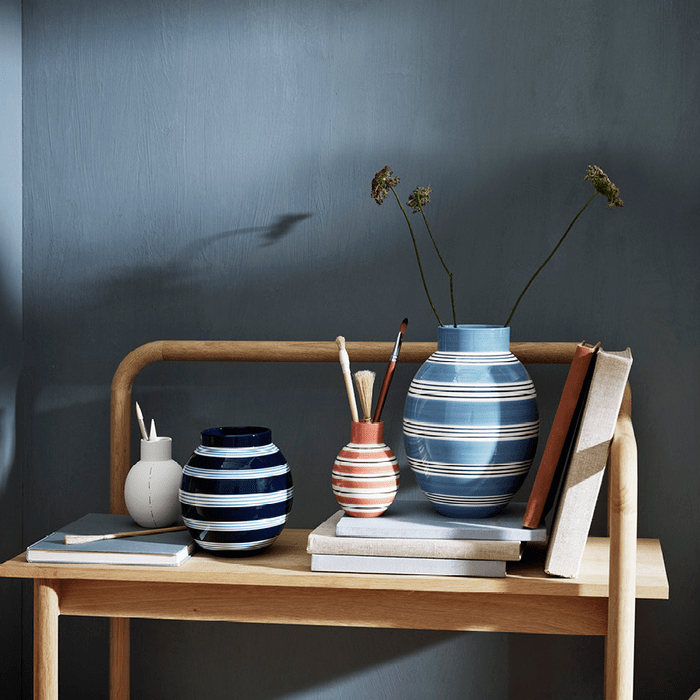 Kähler Omaggio Nuovo Vase — Dark Blue