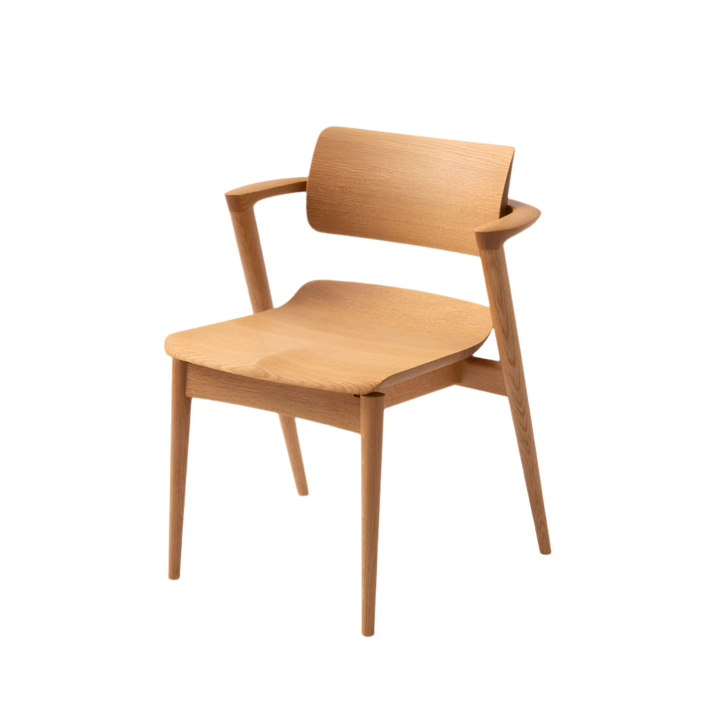Seoto-EX Semi Armchair — Wood Seat