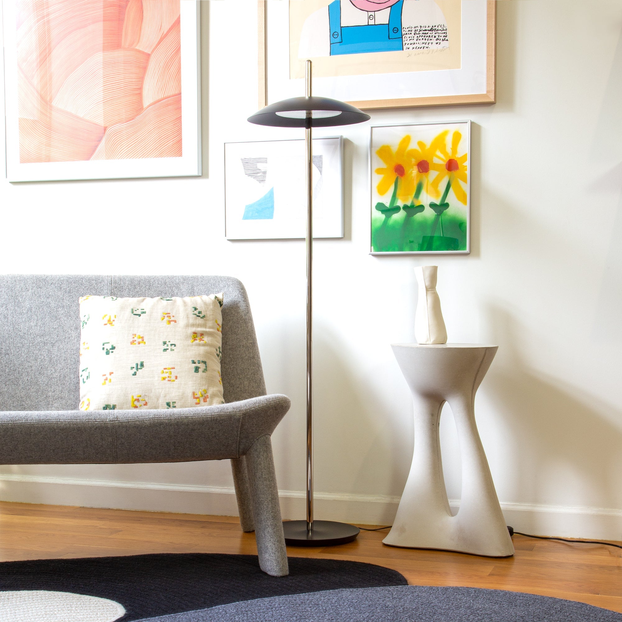 Kreten Side Table — Tall / Black