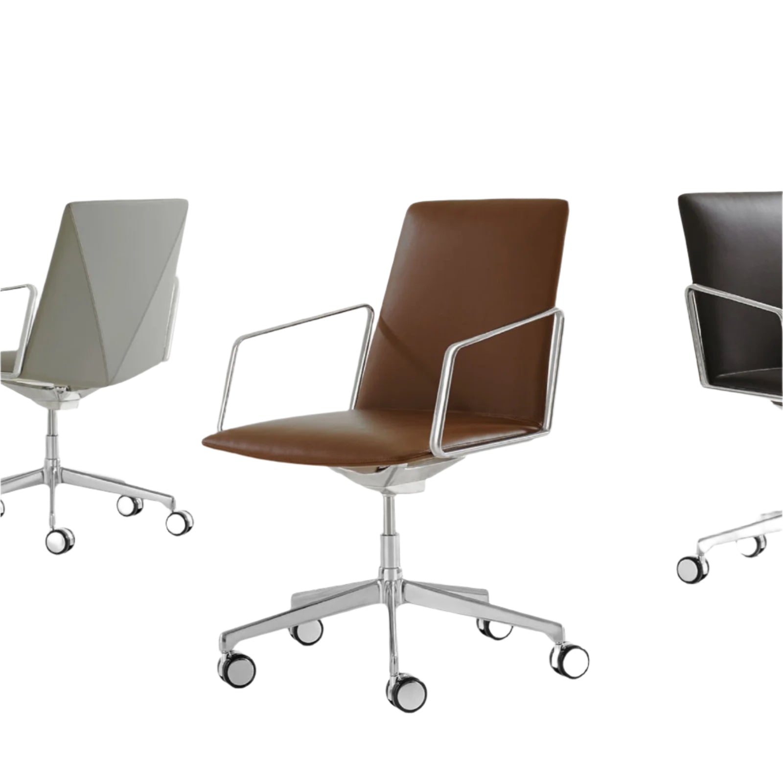 L.A.M. Swivel Armchair — Mid-Back
