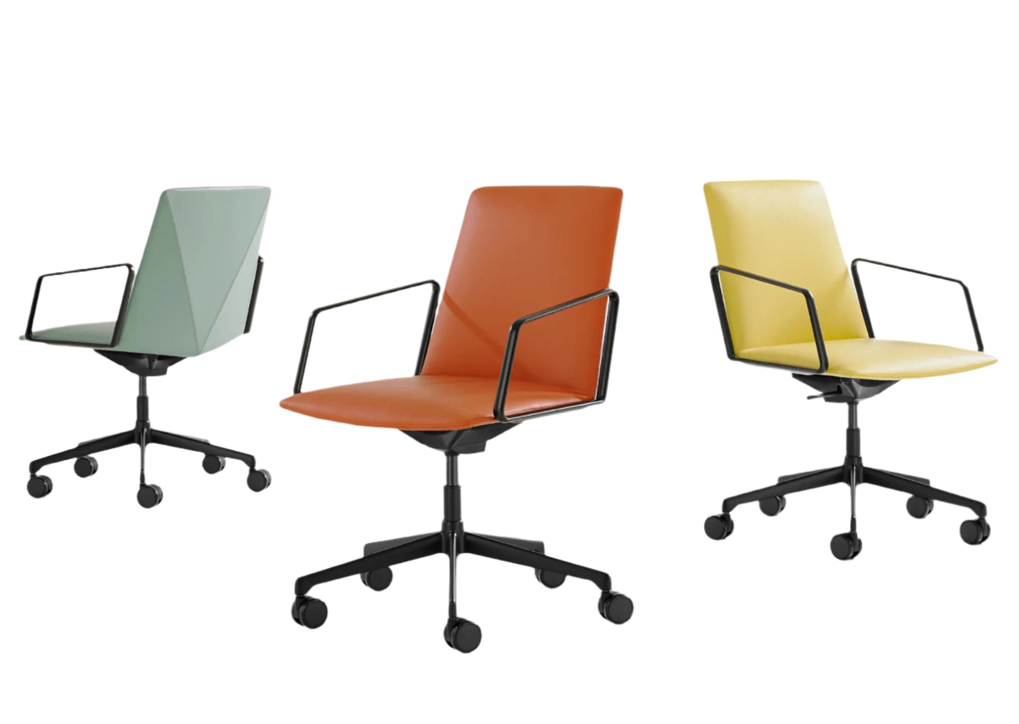 L.A.M. Swivel Armchair — Mid-Back