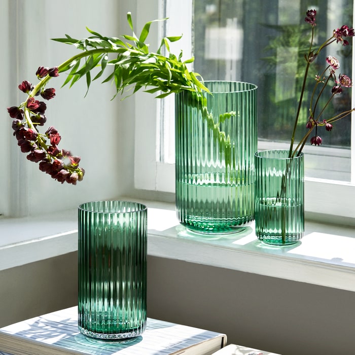 Lyngby Porcelaen Vase — Green