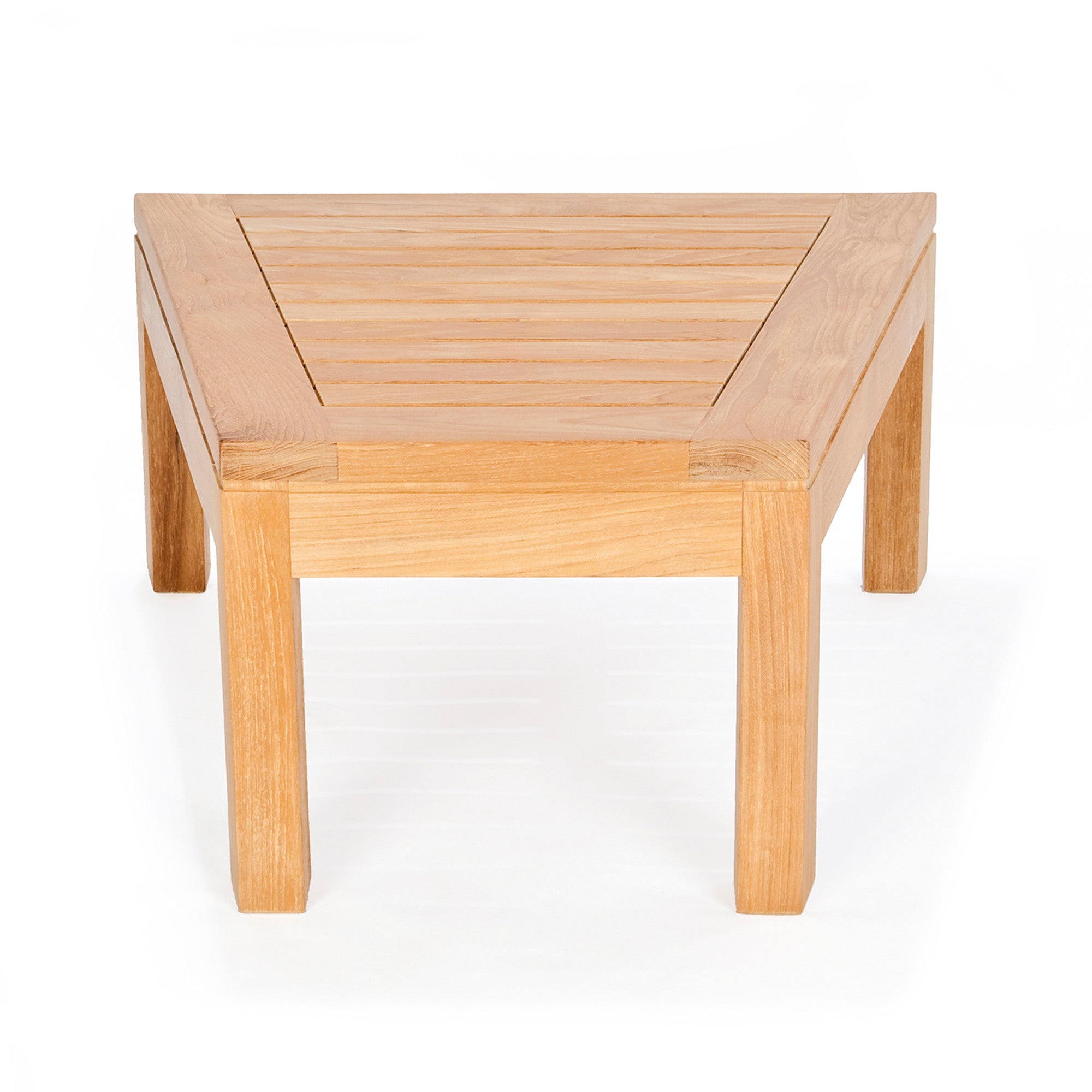 Dotty Teak Triangle Table