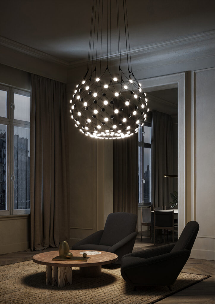 Mesh Suspension Lamp — Bluetooth + WiFi
