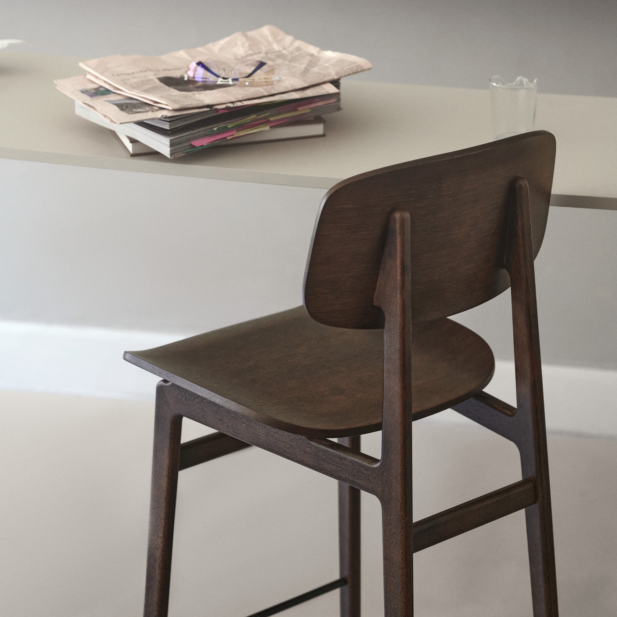 NY11 Bar and Counter Chair — Wood