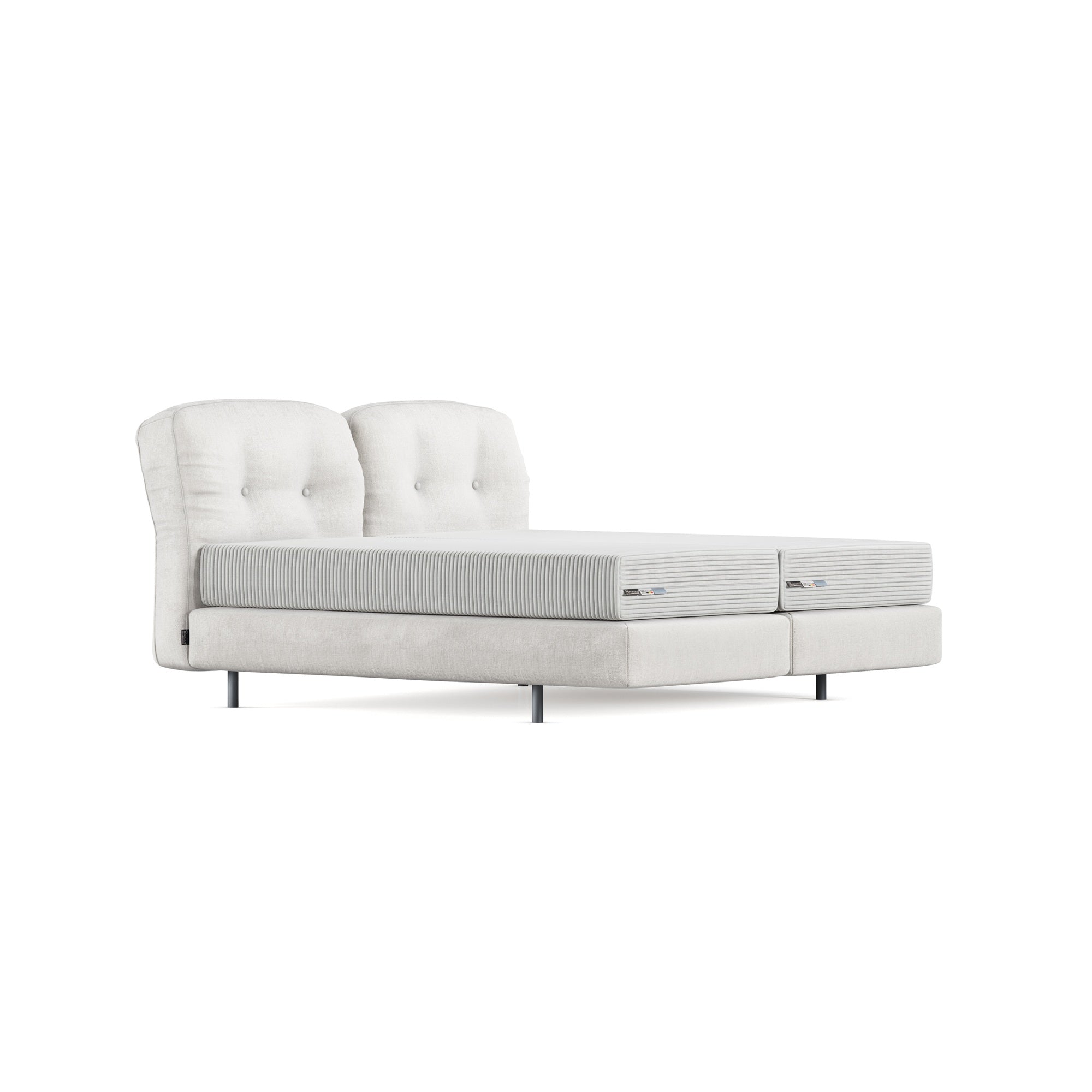 Thirty 5 Button Tufted Headboard + Box Spring
