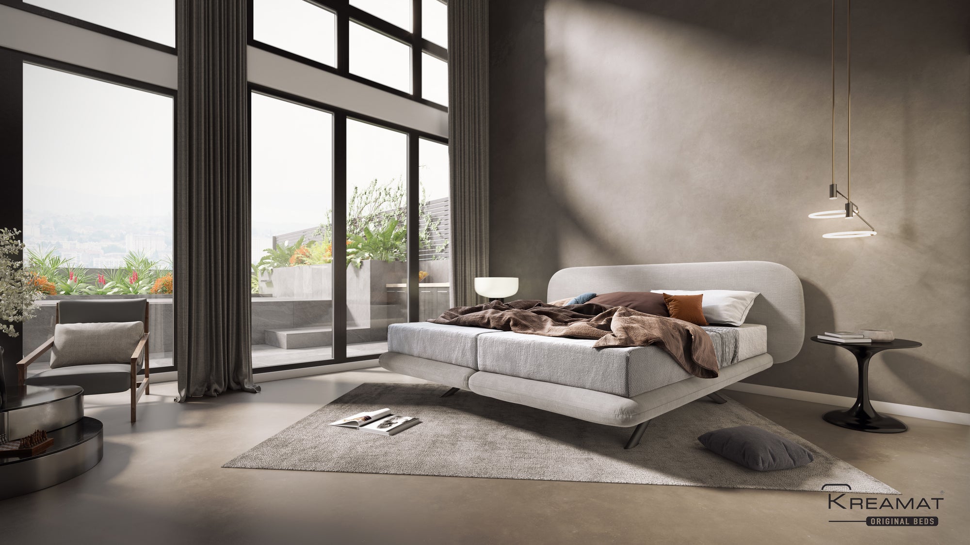 Organic Headboard + Box Spring