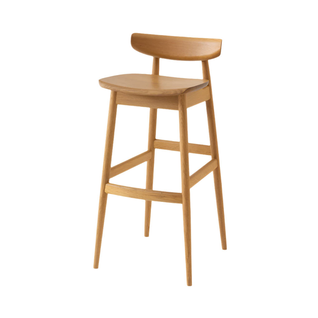 Contract Counter Chair — Wood Seat