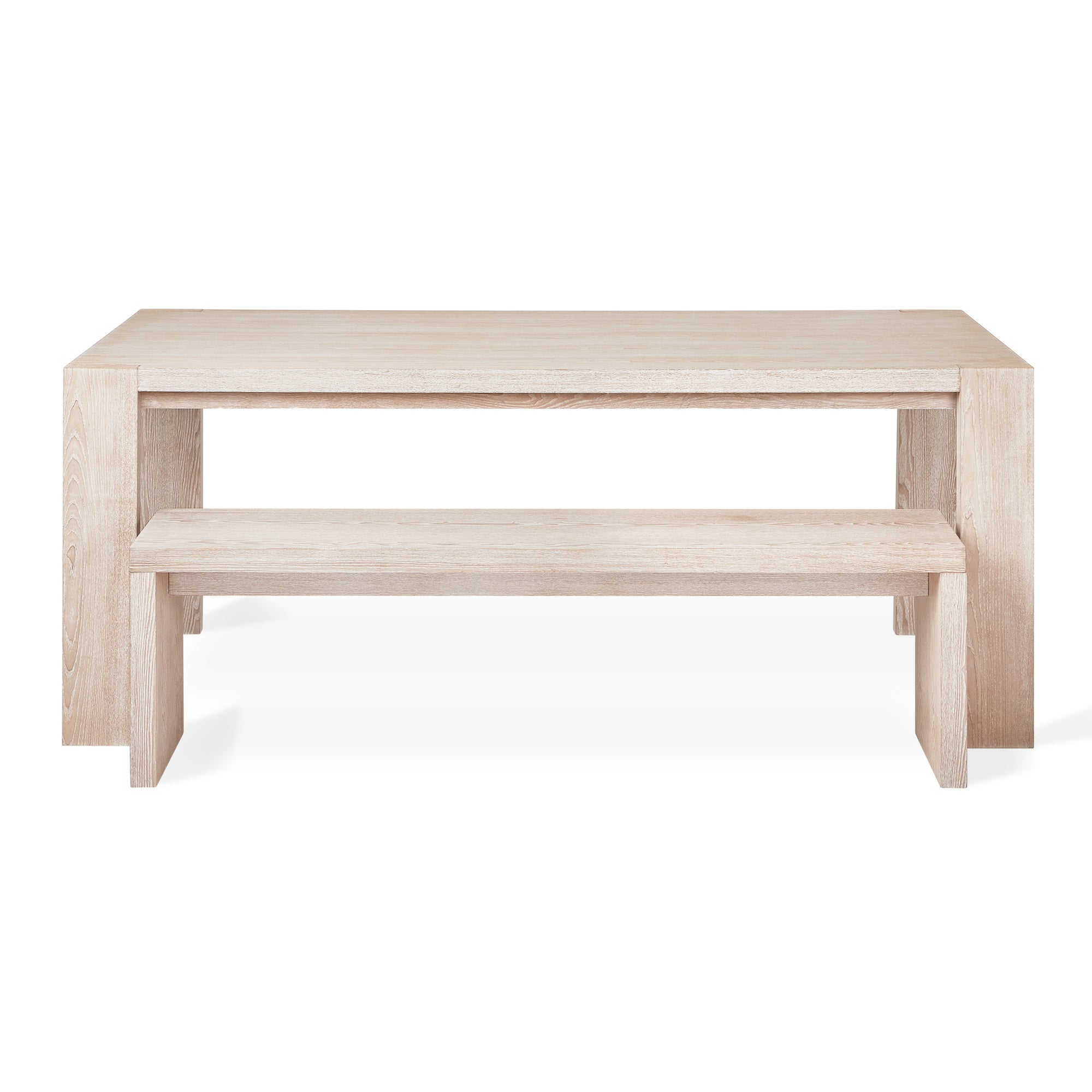 Plank Dining Table and Bench