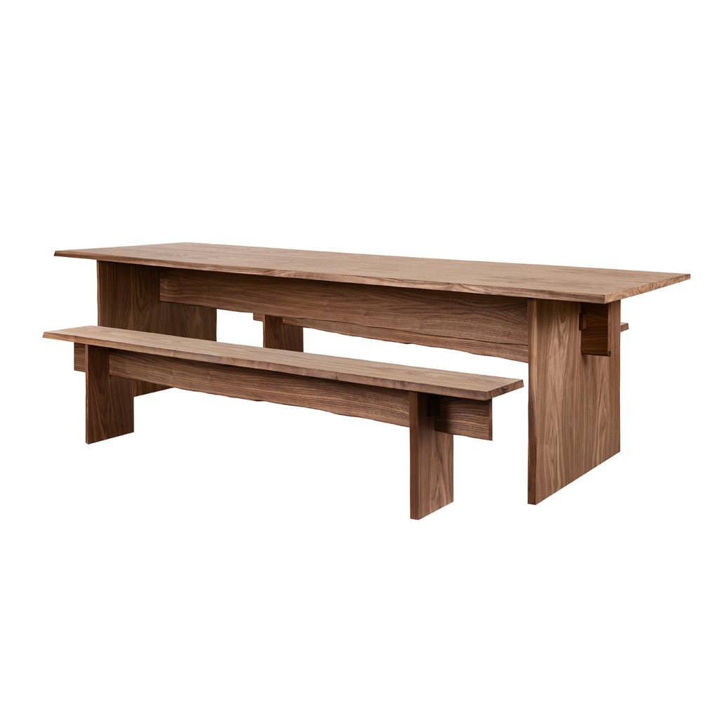 Bookmatch Table and Bench