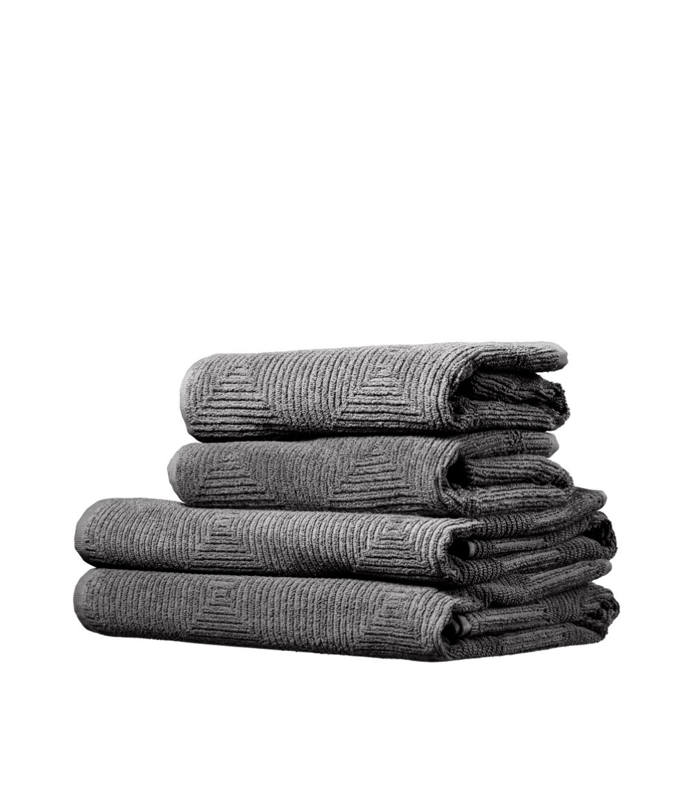 R33 Kirkeby Towel Set — Granite Grey