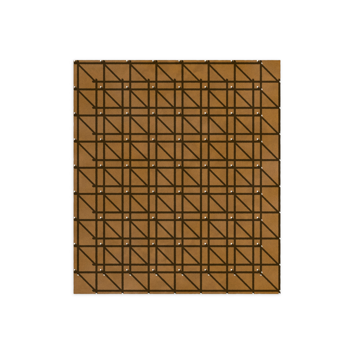 RG-01 Rug by Christian Borger, Golden, 10×12, top-down view