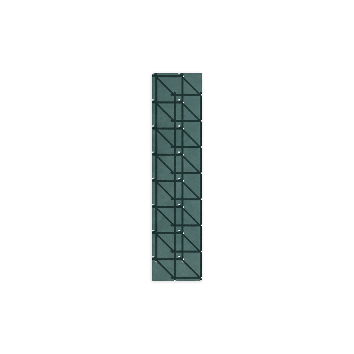 RG-01 Rug by Christian Borger, Celadon, 2½'×10', top-down view