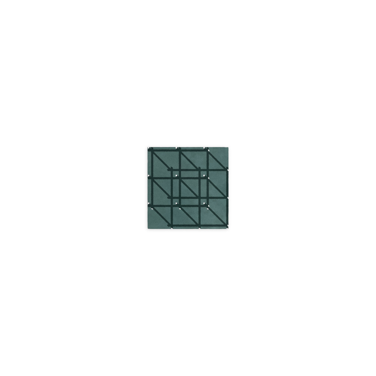 RG-01 Rug by Christian Borger, Celadon, 4×4, top-down view