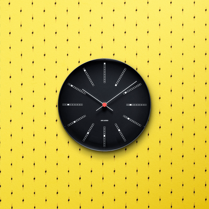 Arne Jacobsen Bankers Wall Clock — Large Black