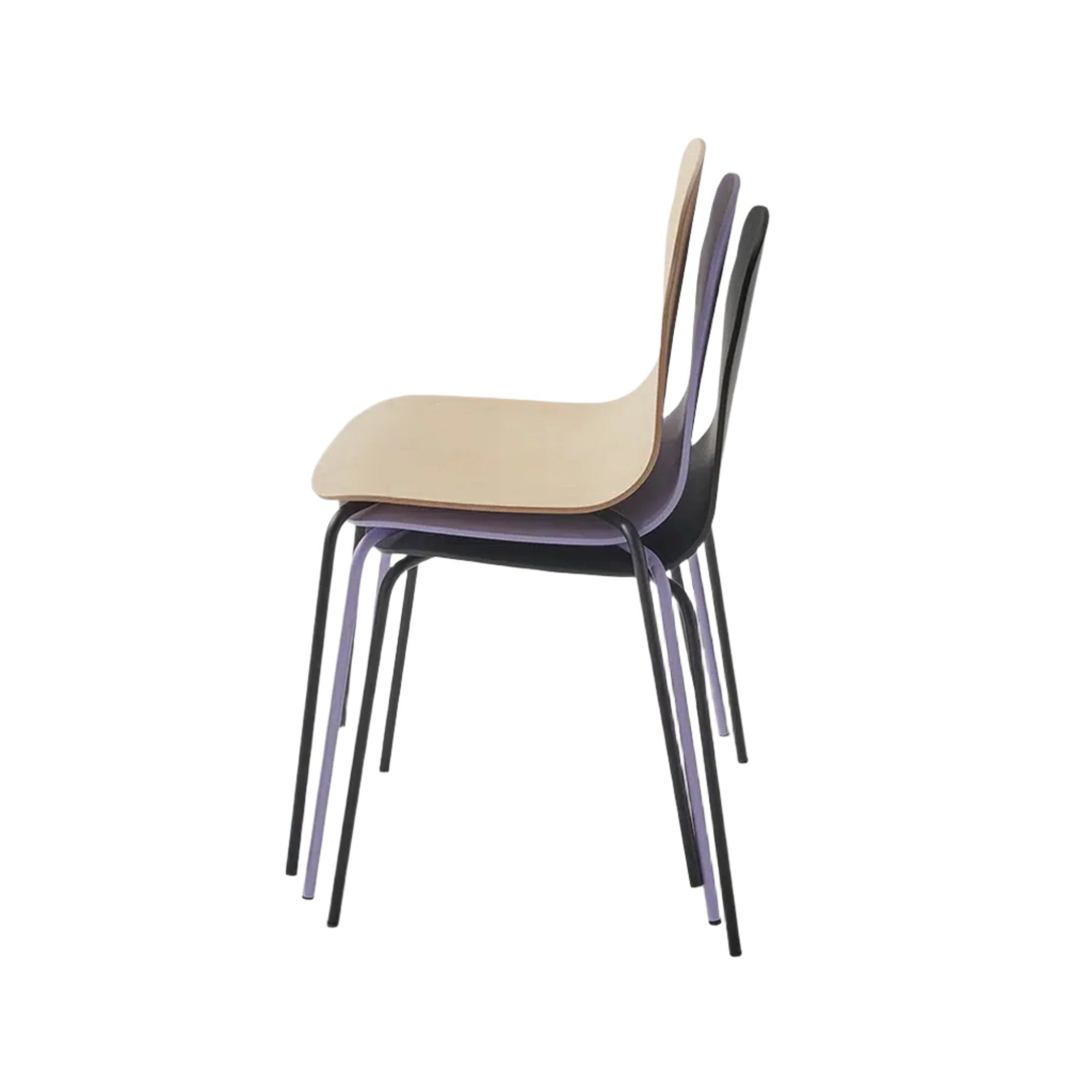 Body Dining Chair โ Wood with Metal Legs