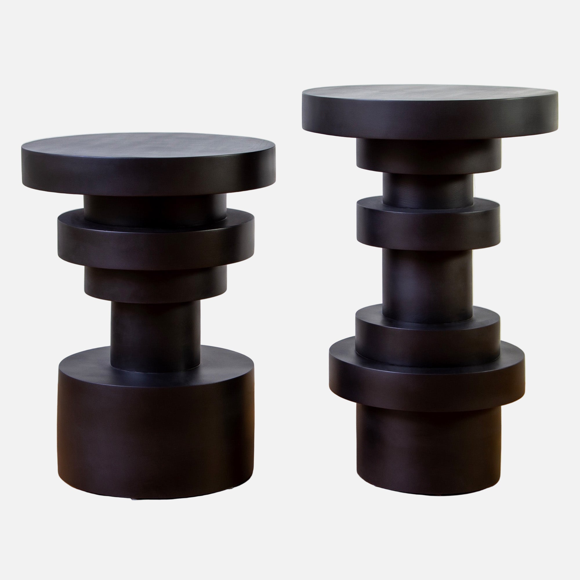 Sass Side Table — Black — Set of 2