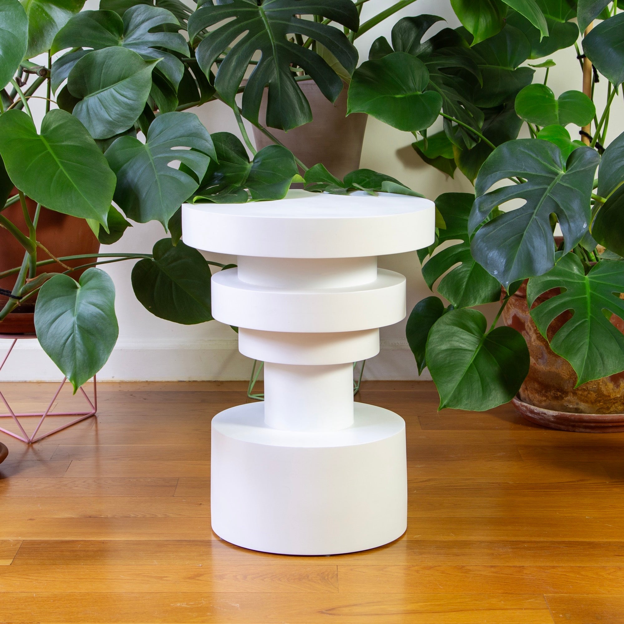 Sass Side Table — White — Set of 2