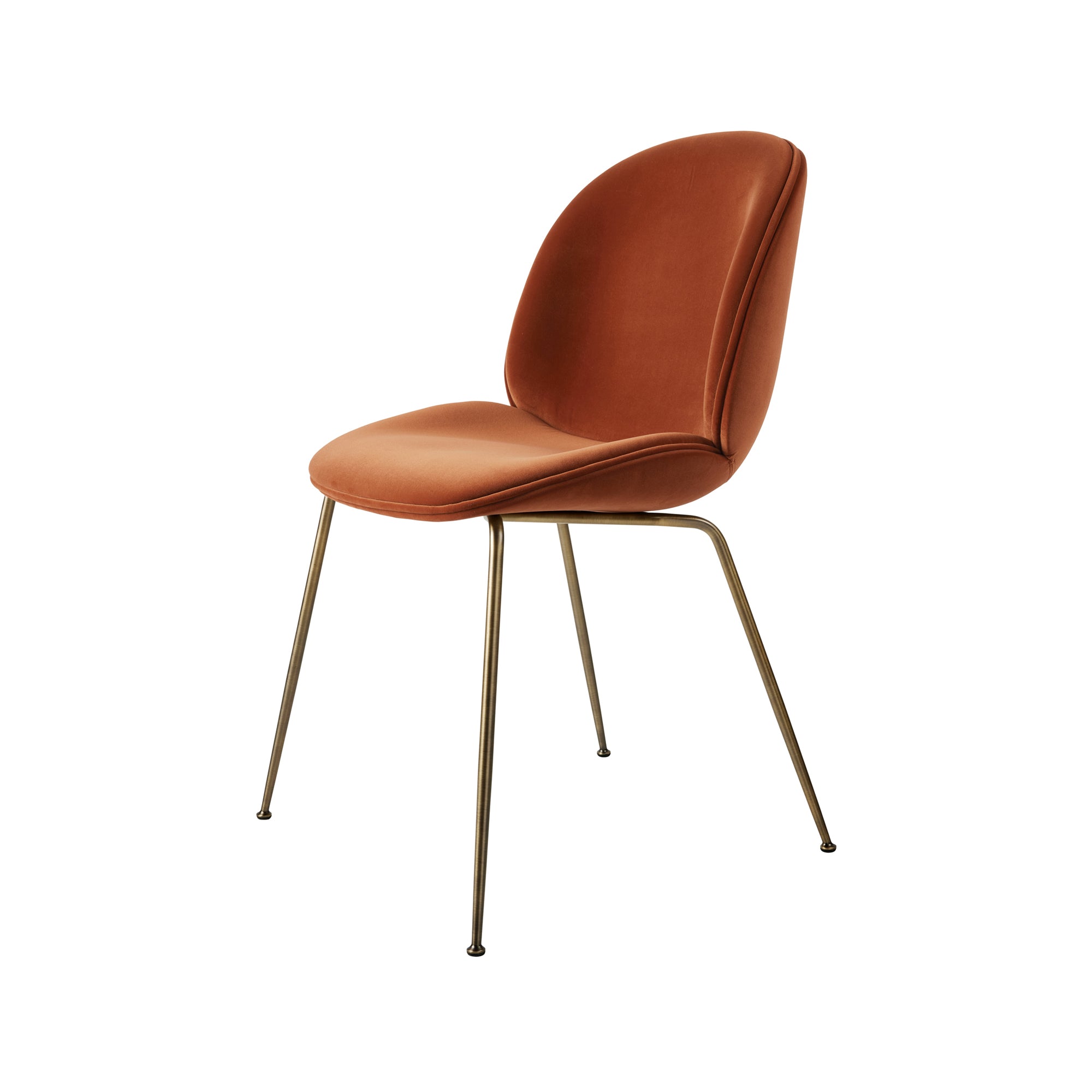 Beetle Dining Chair — Fully Upholstered with Conic Base