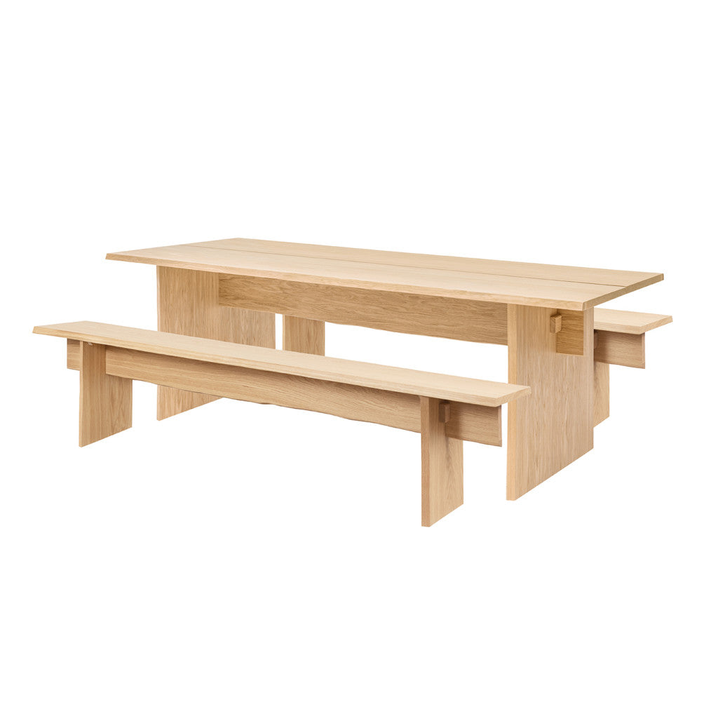 Bookmatch Table and Bench