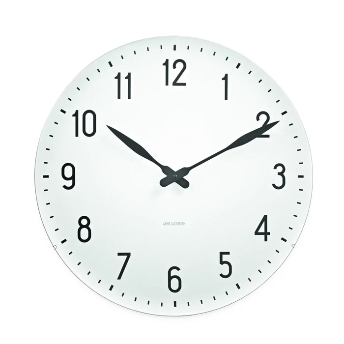 Arne Jacobsen Station Wall Clock — Extra Large White