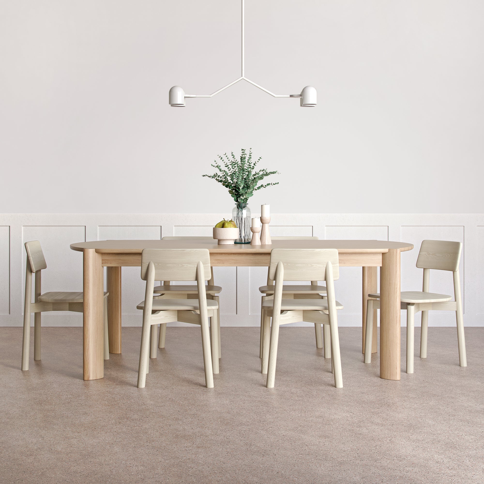 Tandem 4-Head Pendant Lamp