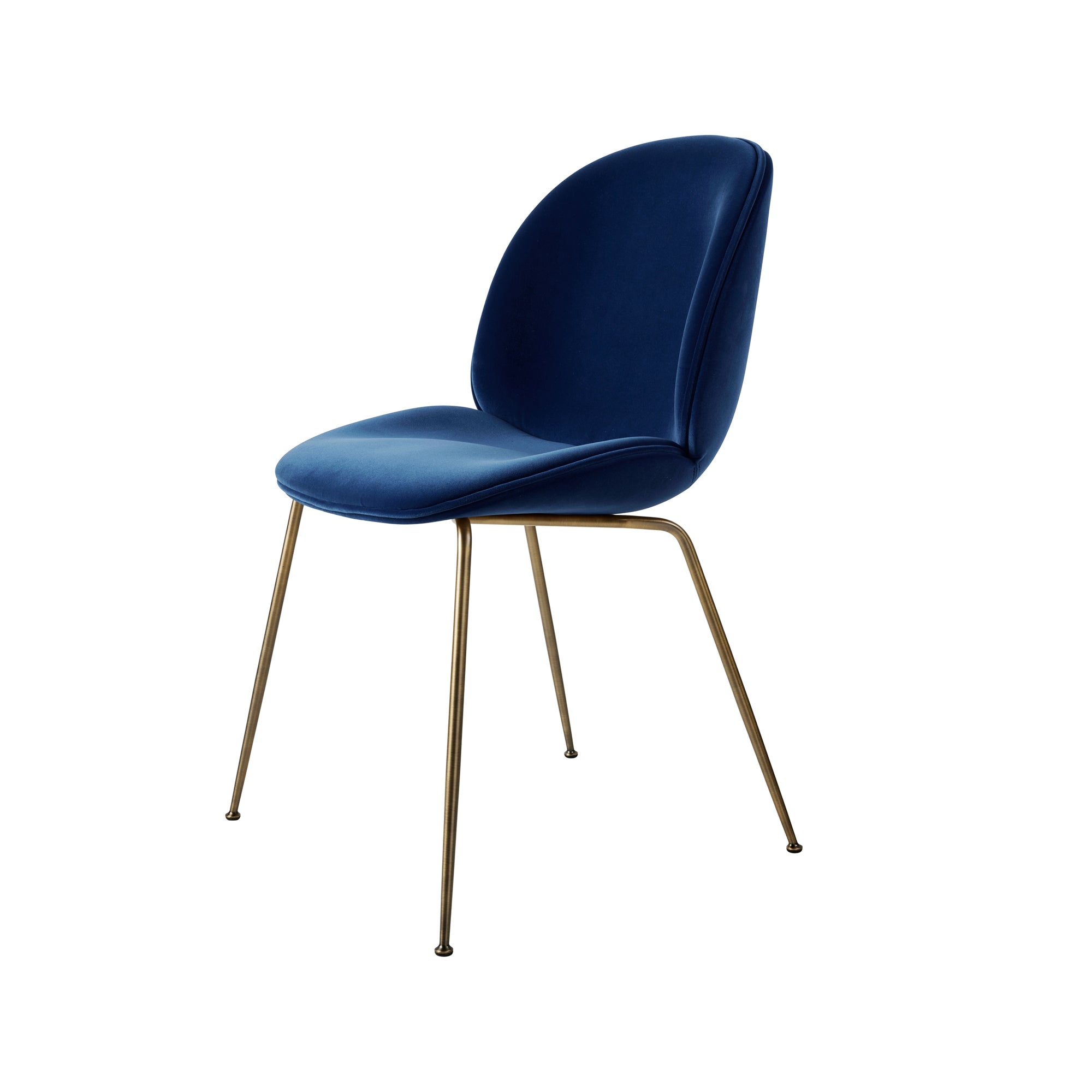 Beetle Dining Chair — Fully Upholstered with Conic Base