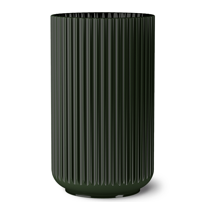 Lyngby Porcelaen Vase — Dark Green