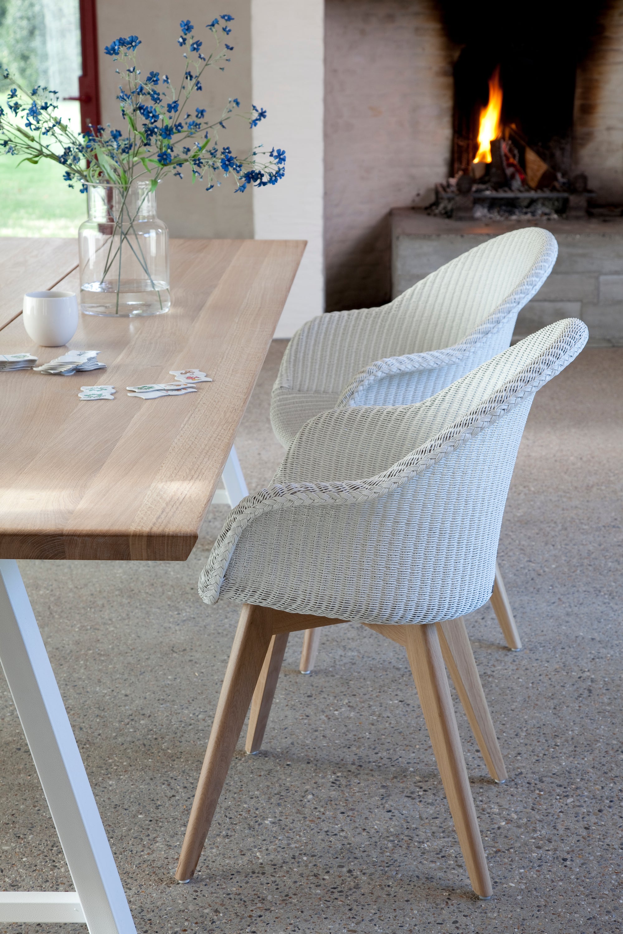 Avril HB Dining Chair — Oak Base