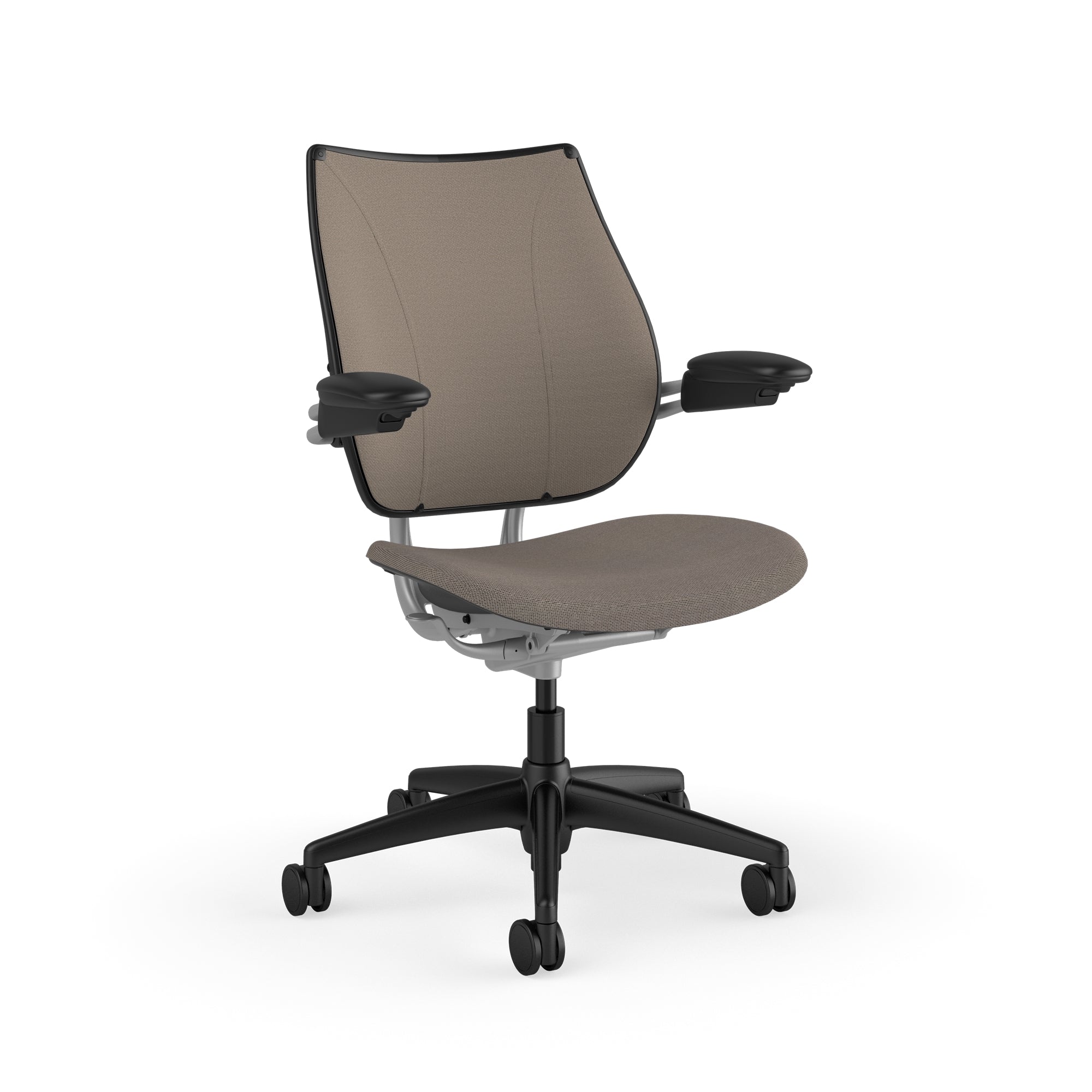 Liberty Task Chair With Upholstered Back — Adjustable Duron Arms