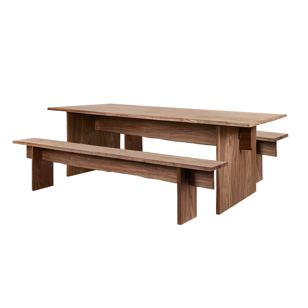 Bookmatch Table and Bench