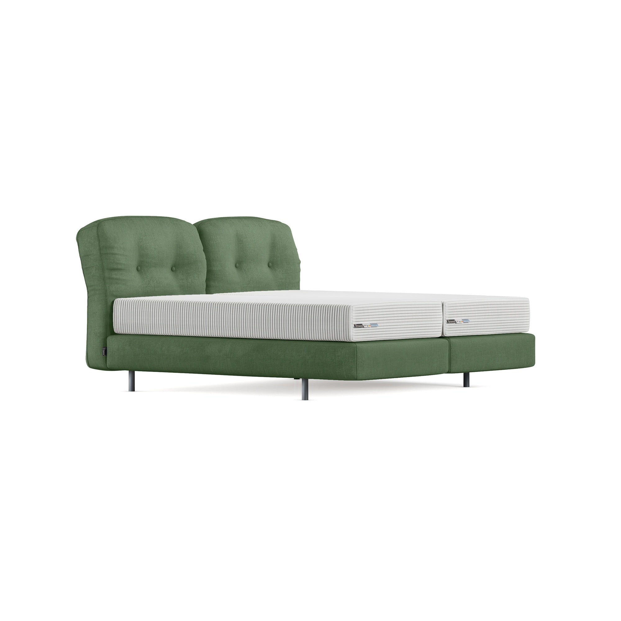 Thirty 5 Button Tufted Headboard + Box Spring