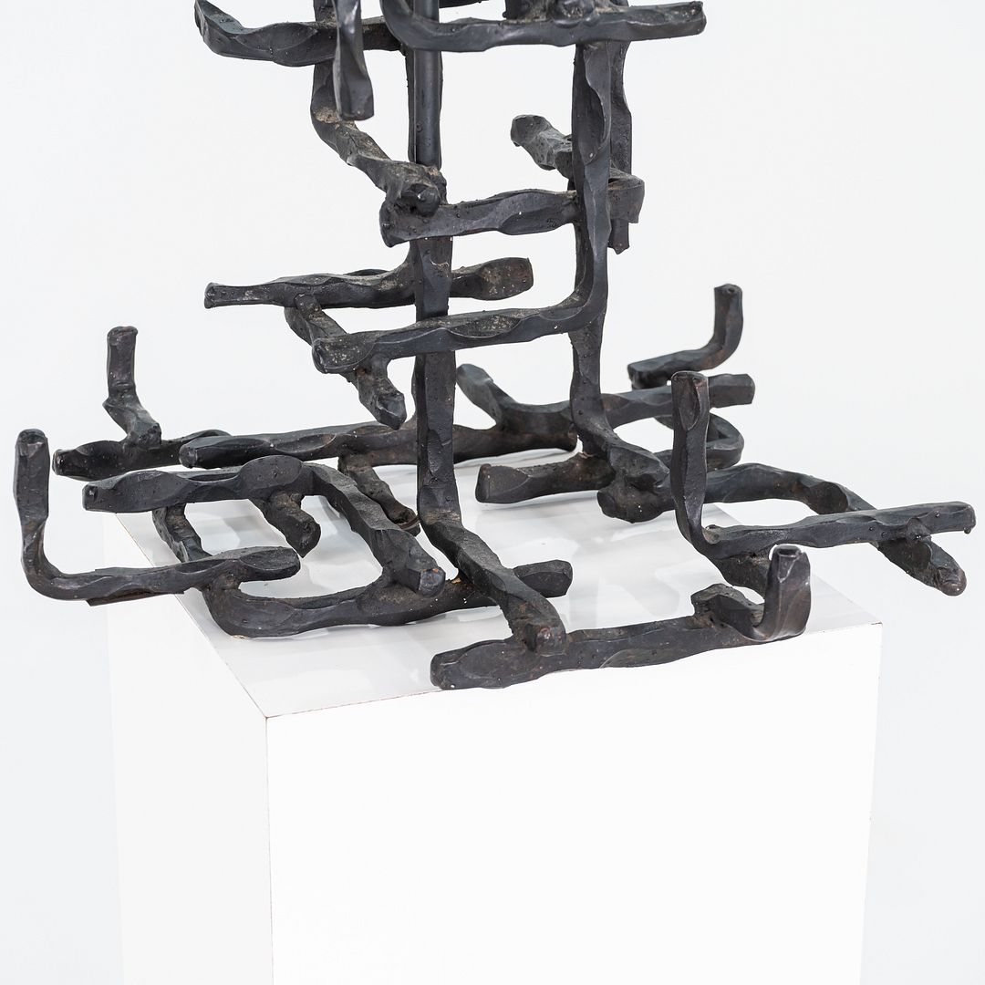 Sculptural Steel Lamp
